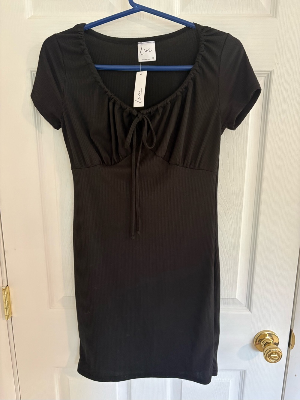 Livi Active Black Short Sleeve Mini Dress